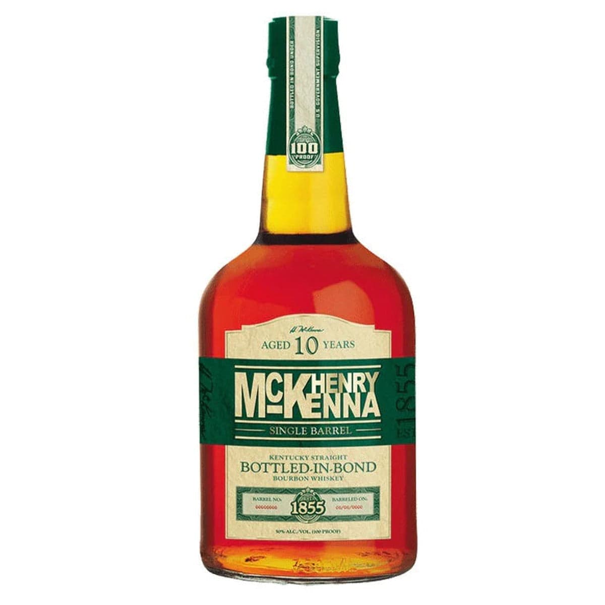 Henry McKenna 10 Year Single Barrel Bourbon Whiskey
