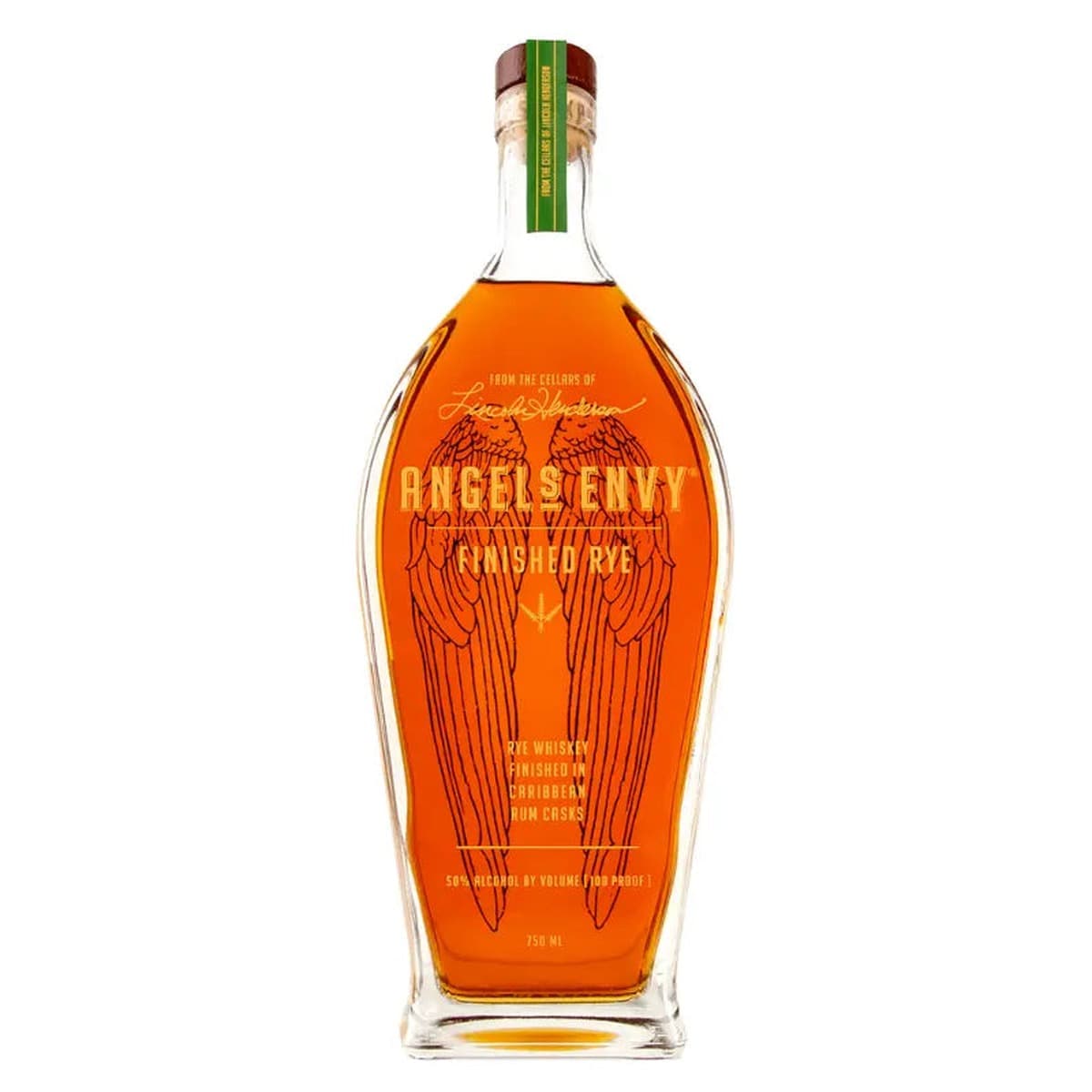 Angel's Envy Rye Whiskey Finished in Caribbean Rum Casks